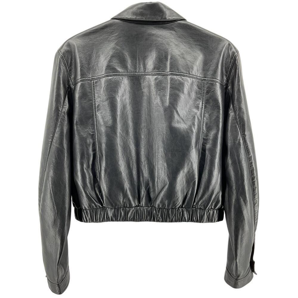 Agolde Cropped Black Essie Jacket Size XL - Picture 3 of 6